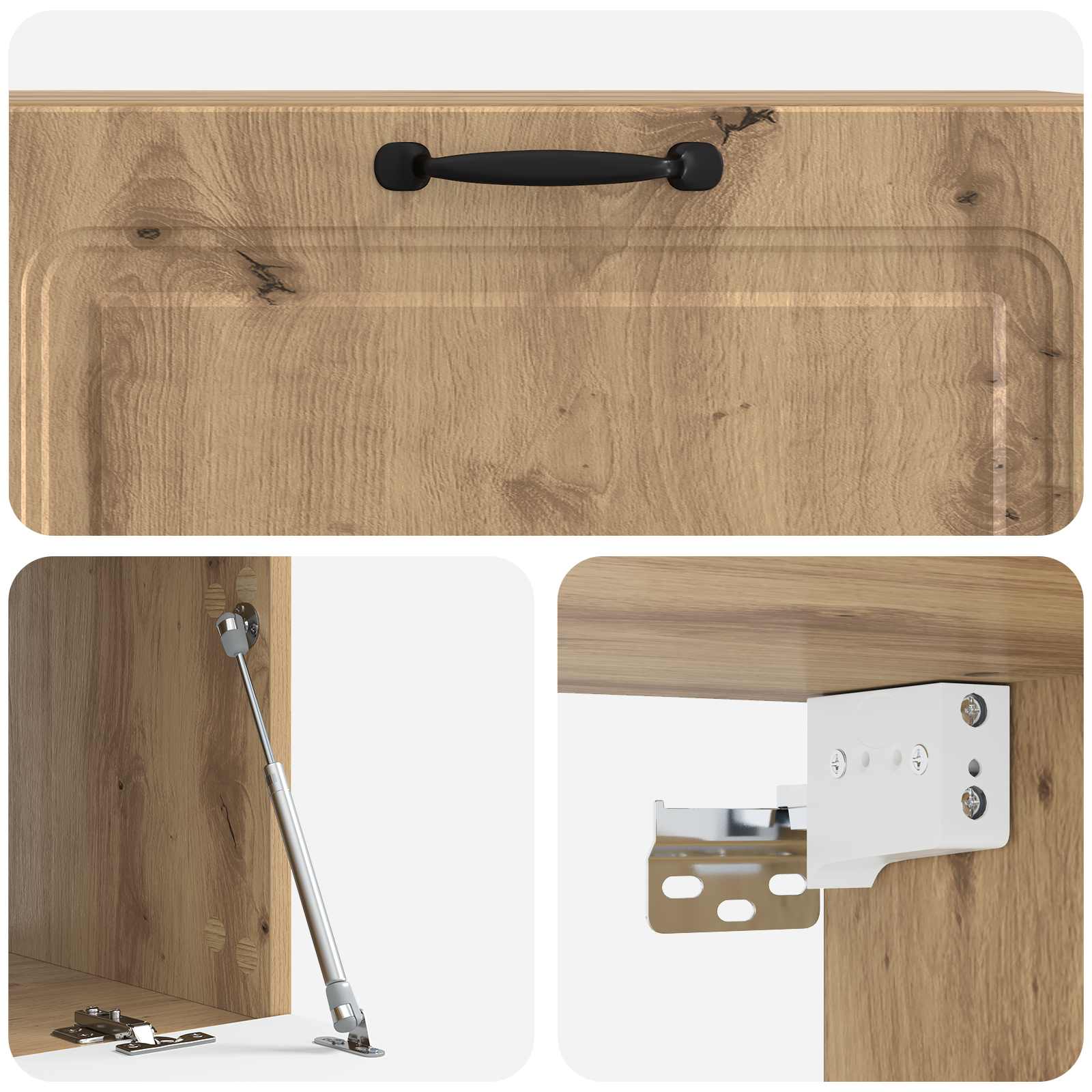 Nástěnná Tv Skříň 98 X 41 X 30 Cm Dub Artisan Kompozitní Dřevo