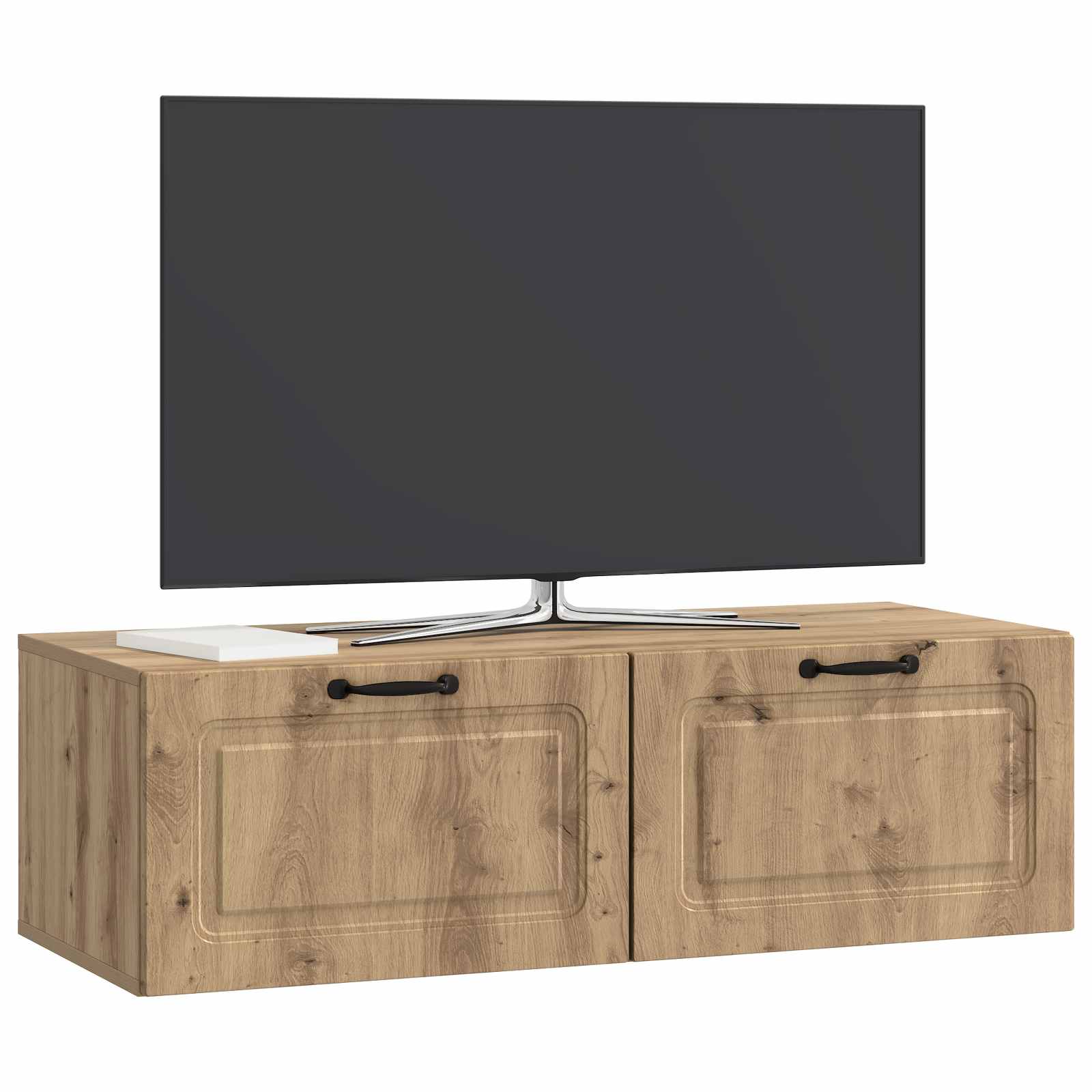 Nástěnná Tv Skříň 98 X 41 X 30 Cm Dub Artisan Kompozitní Dřevo