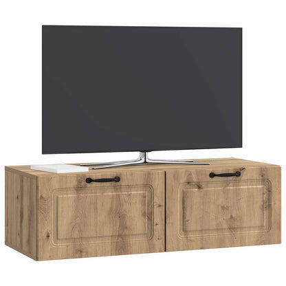 Nástěnná Tv Skříň 98 X 41 X 30 Cm Dub Artisan Kompozitní Dřevo
