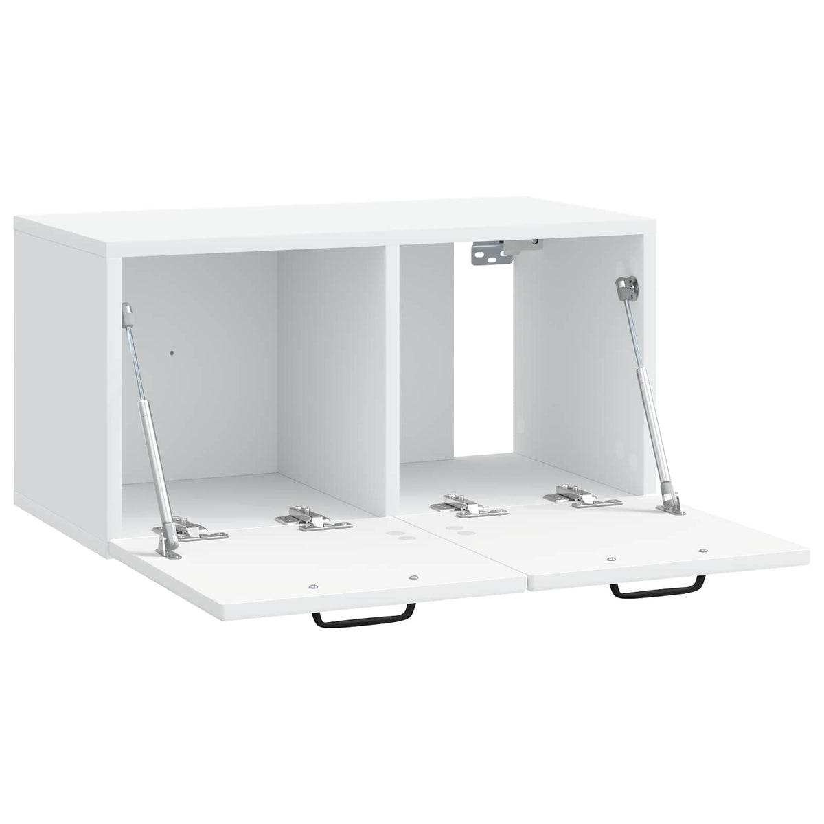 Nástěnná Tv Skříň Bílá 59,5 X 31 X 30 Cm Kompozitní Dřevo