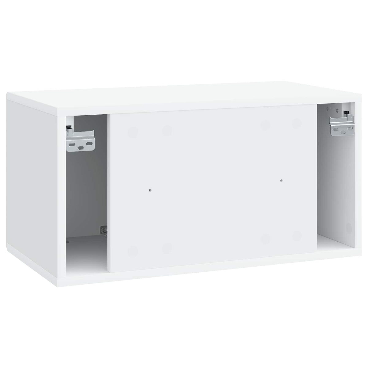Nástěnná Tv Skříň Bílá 59,5 X 31 X 30 Cm Kompozitní Dřevo