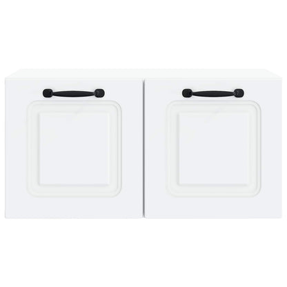 Nástěnná Tv Skříň Bílá 59,5 X 31 X 30 Cm Kompozitní Dřevo
