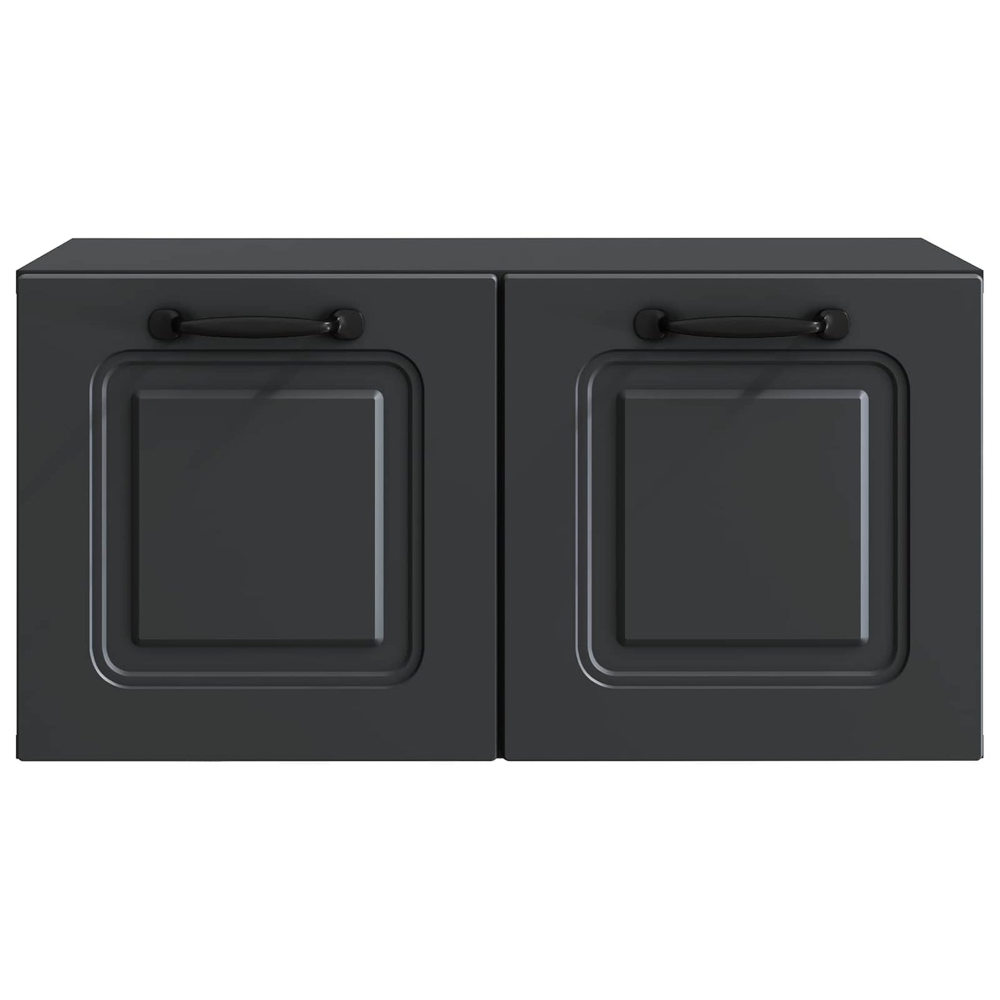 Nástěnná Tv Skříň Černá 59,5 X 31 X 30 Cm Kompozitní Dřevo