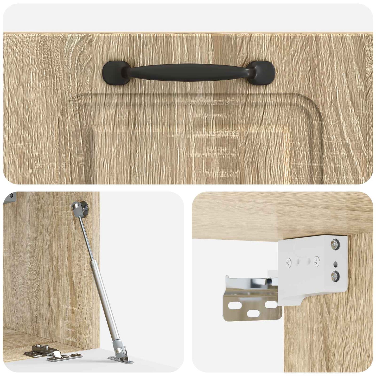 Nástěnná Tv Skříň Dub Sonoma 59,5 X 31 X 30 Cm Kompozitní Dřevo