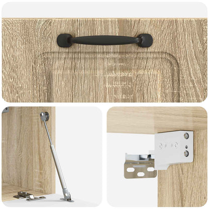 Nástěnná Tv Skříň Dub Sonoma 59,5 X 31 X 30 Cm Kompozitní Dřevo