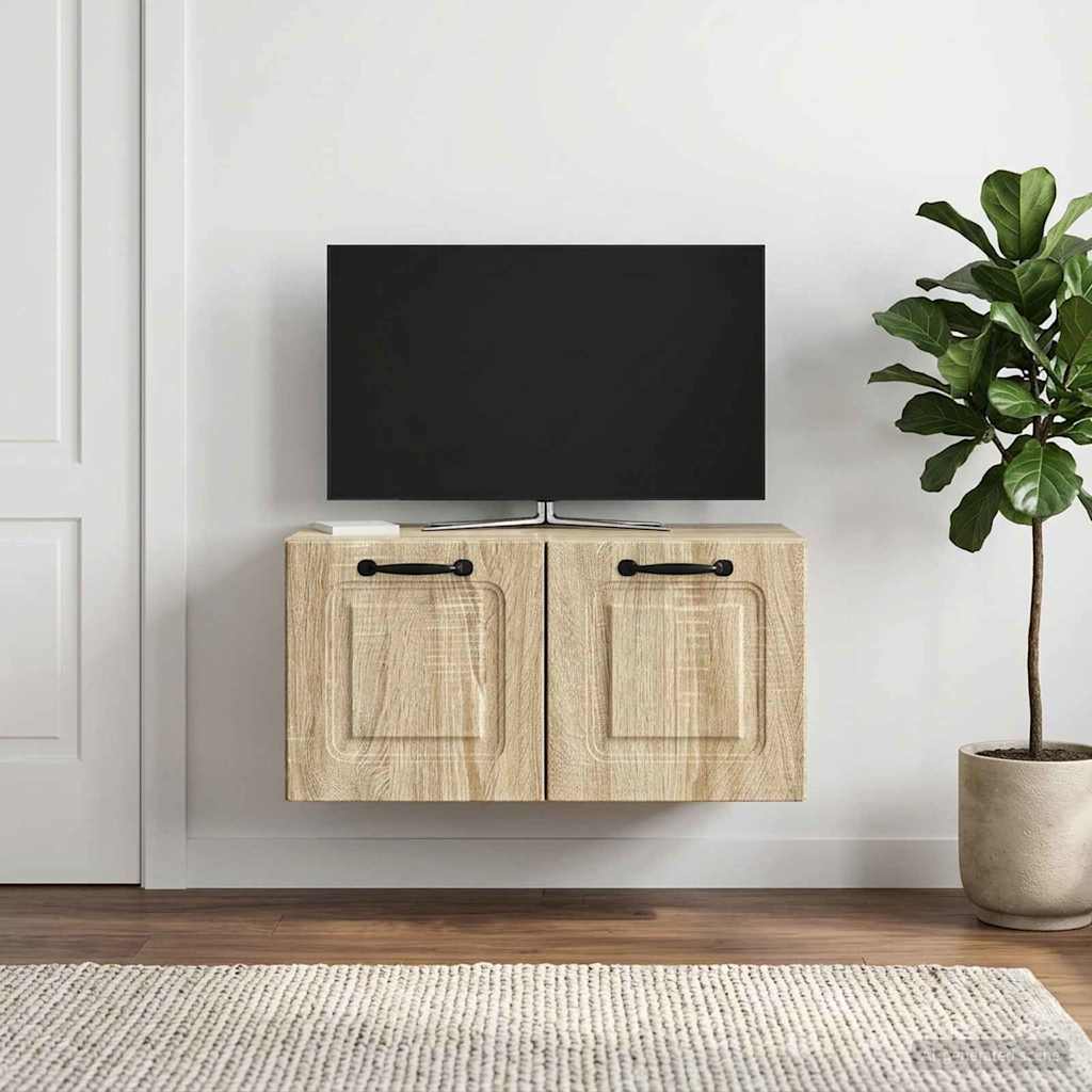 Nástěnná Tv Skříň Dub Sonoma 59,5 X 31 X 30 Cm Kompozitní Dřevo
