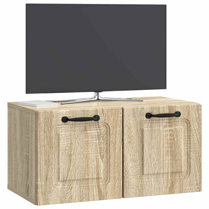 Nástěnná Tv Skříň Dub Sonoma 59,5 X 31 X 30 Cm Kompozitní Dřevo