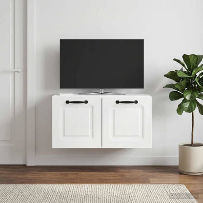 Nástěnná Tv Skříň Bílá S Vysokým Leskem 59,5 X 31 X 30 Cm