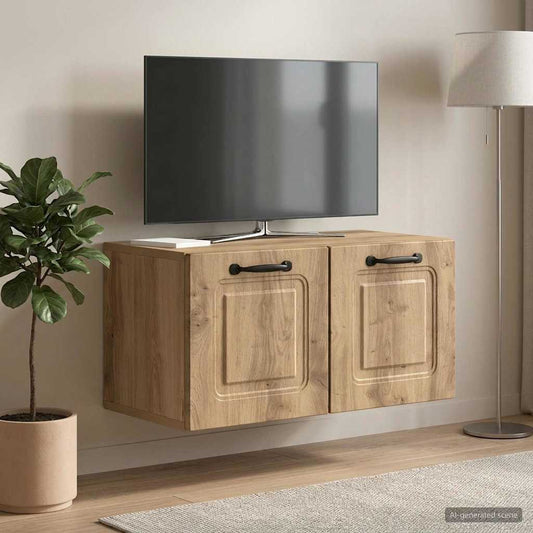 Nástěnná Tv Skříň 59,5 X 31 X 30 Cm Dub Artisan
