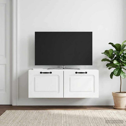 Nástěnná Tv Skříň Bílá 78,5 X 31 X 30 Cm Kompozitní Dřevo