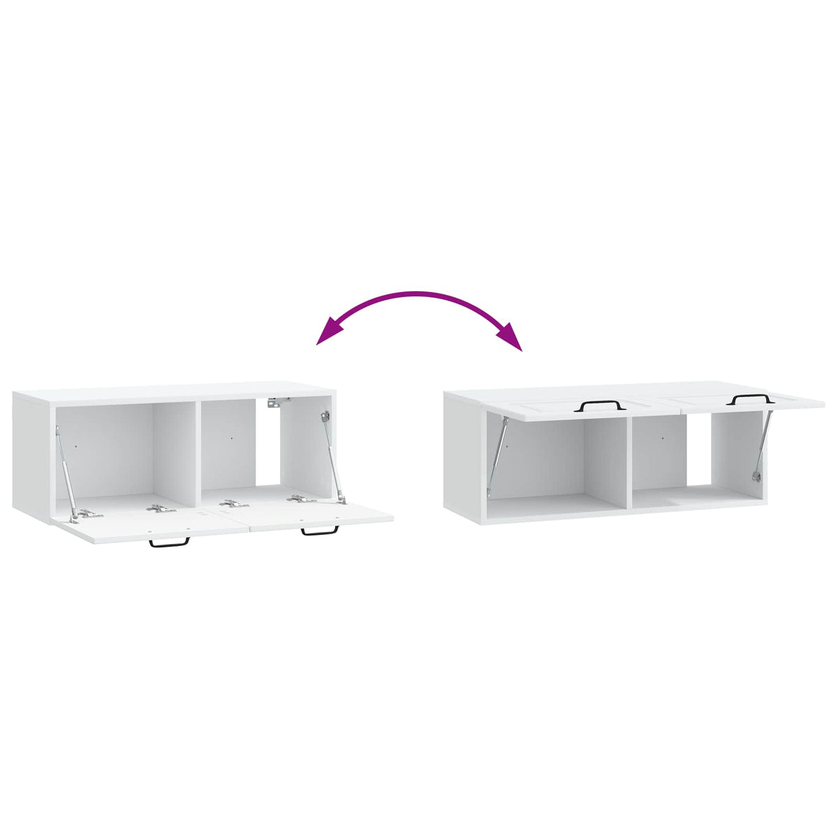 Nástěnná Tv Skříň Bílá 78,5 X 31 X 30 Cm Kompozitní Dřevo