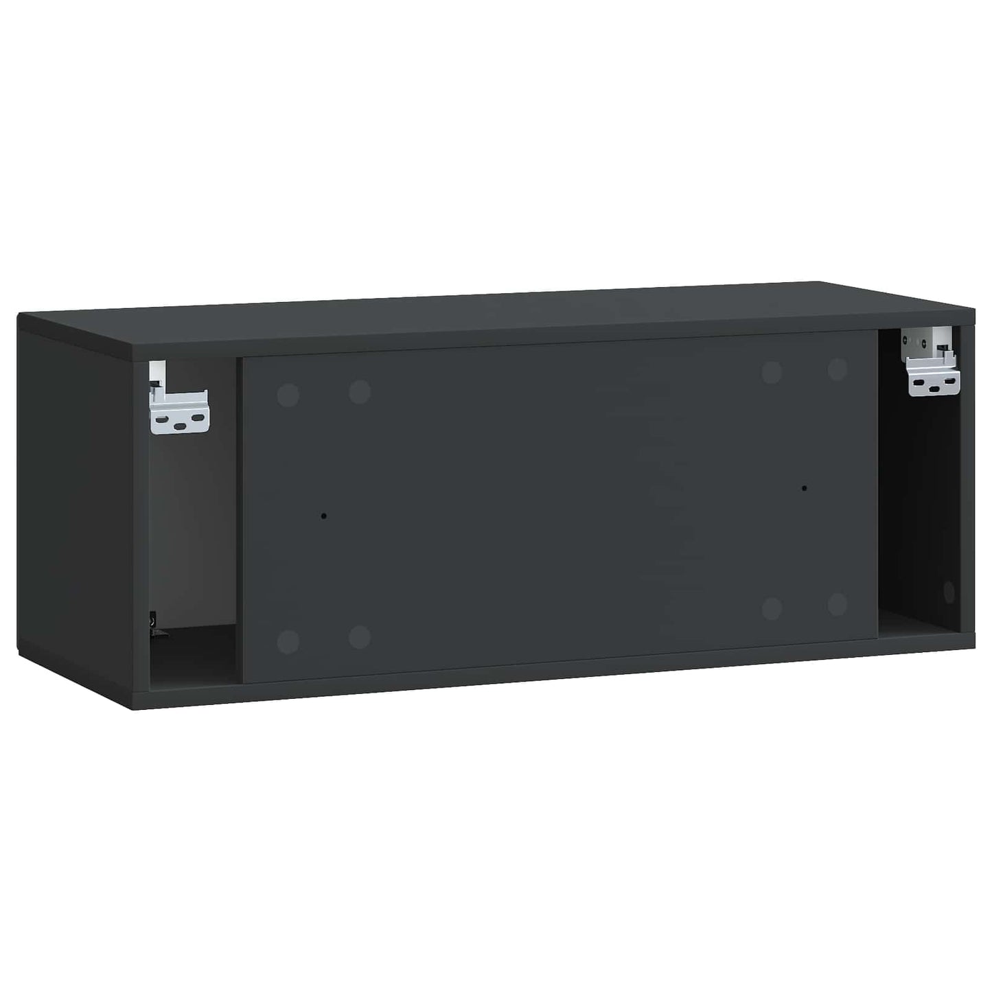 Nástěnná Tv Skříň Černá 78,5 X 31 X 30 Cm Kompozitní Dřevo