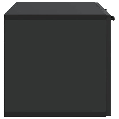 Nástěnná Tv Skříň Černá 78,5 X 31 X 30 Cm Kompozitní Dřevo