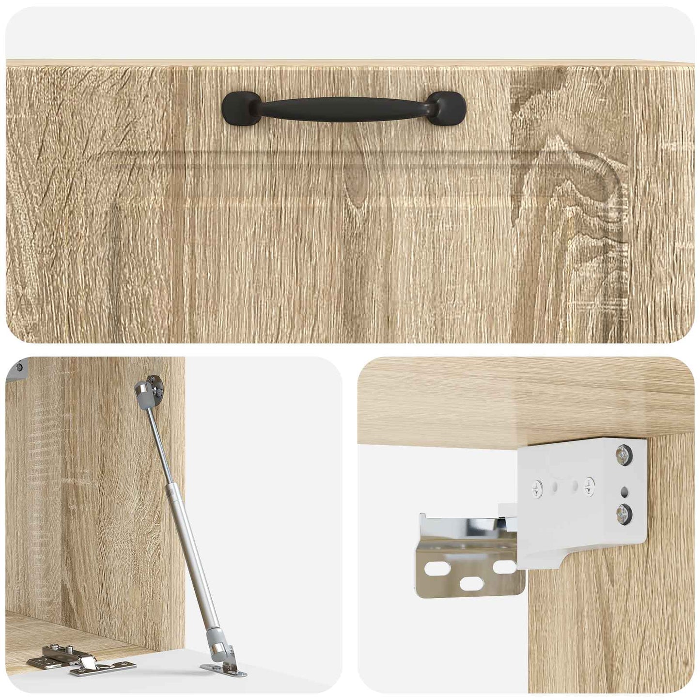 Nástěnná Tv Skříň Dub Sonoma 78,5 X 31 X 30 Cm Kompozitní Dřevo
