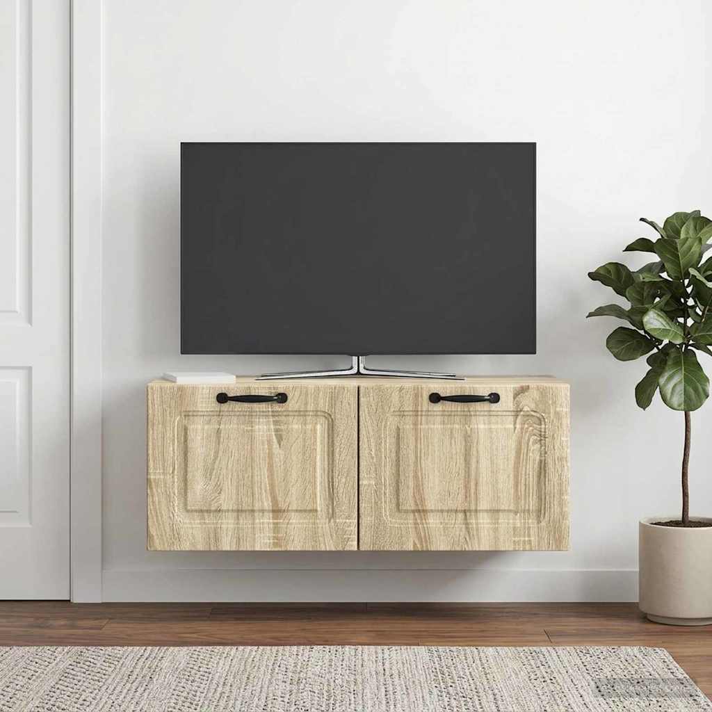 Nástěnná Tv Skříň Dub Sonoma 78,5 X 31 X 30 Cm Kompozitní Dřevo