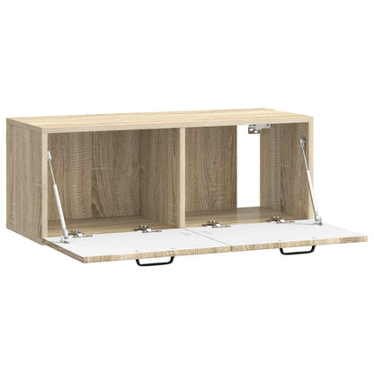 Nástěnná Tv Skříň Dub Sonoma 78,5 X 31 X 30 Cm Kompozitní Dřevo