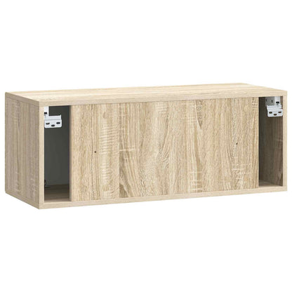 Nástěnná Tv Skříň Dub Sonoma 78,5 X 31 X 30 Cm Kompozitní Dřevo