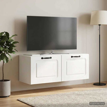 Nástěnná Tv Skříň Bílá S Vysokým Leskem 78,5 X 31 X 30 Cm