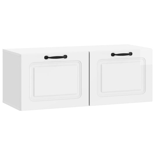 Nástěnná Tv Skříň Bílá S Vysokým Leskem 78,5 X 31 X 30 Cm