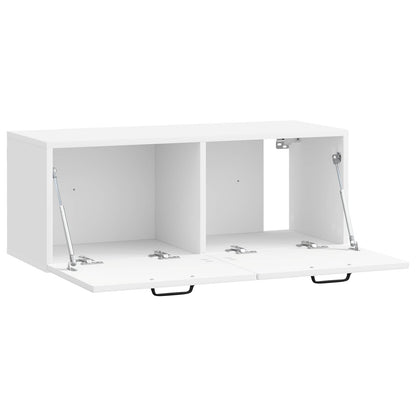 Nástěnná Tv Skříň Bílá S Vysokým Leskem 78,5 X 31 X 30 Cm
