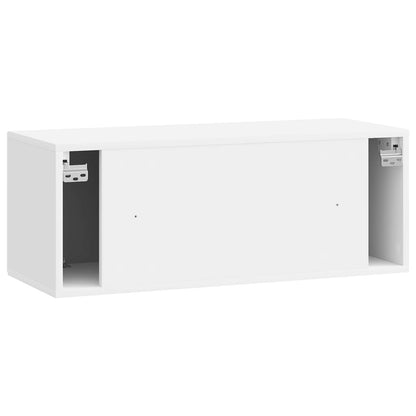 Nástěnná Tv Skříň Bílá S Vysokým Leskem 78,5 X 31 X 30 Cm