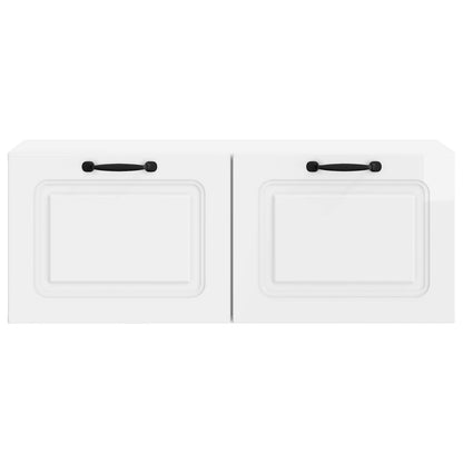 Nástěnná Tv Skříň Bílá S Vysokým Leskem 78,5 X 31 X 30 Cm