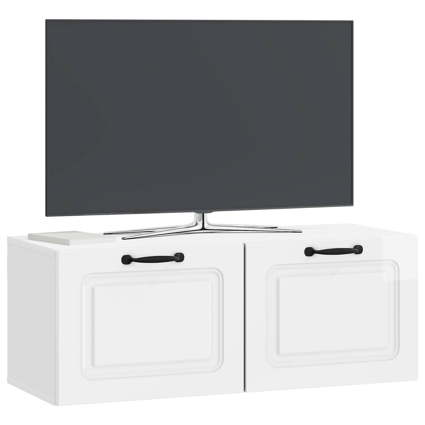 Nástěnná Tv Skříň Bílá S Vysokým Leskem 78,5 X 31 X 30 Cm