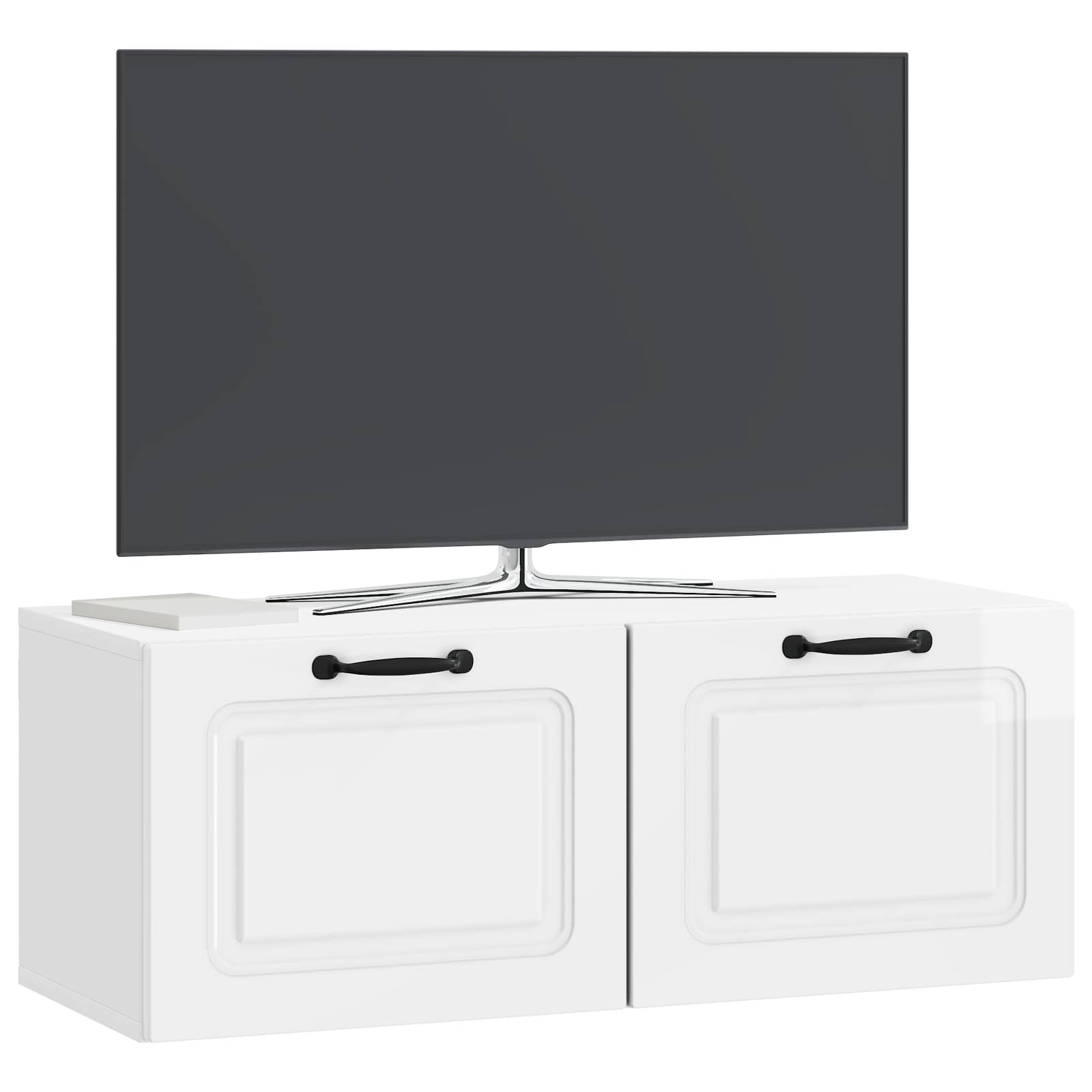 Nástěnná Tv Skříň Bílá S Vysokým Leskem 78,5 X 31 X 30 Cm