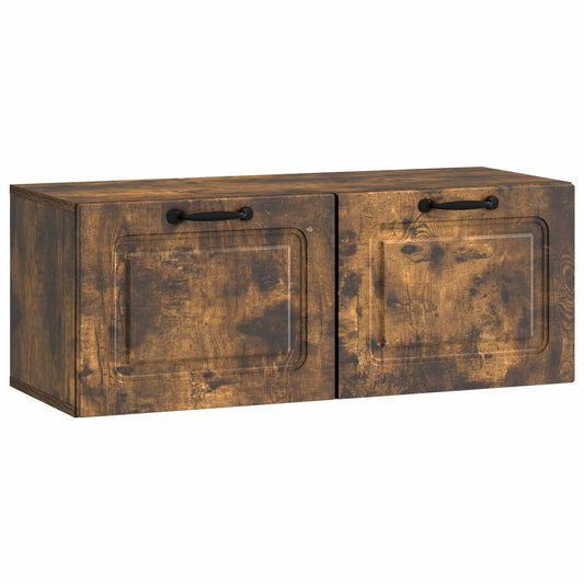 Nástěnná Tv Skříň Nástěnný Kouřový Dub 78,5 X 31 X 30 Cm