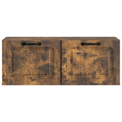 Nástěnná Tv Skříň Nástěnný Kouřový Dub 78,5 X 31 X 30 Cm