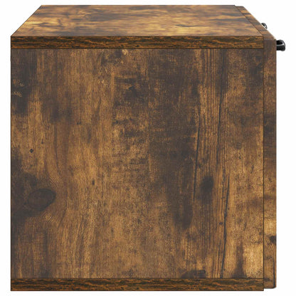 Nástěnná Tv Skříň Nástěnný Kouřový Dub 78,5 X 31 X 30 Cm