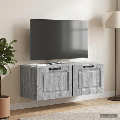 Nástěnná Tv Skříň Nástěnný Šedá Sonoma 78,5 X 31 X 30 Cm