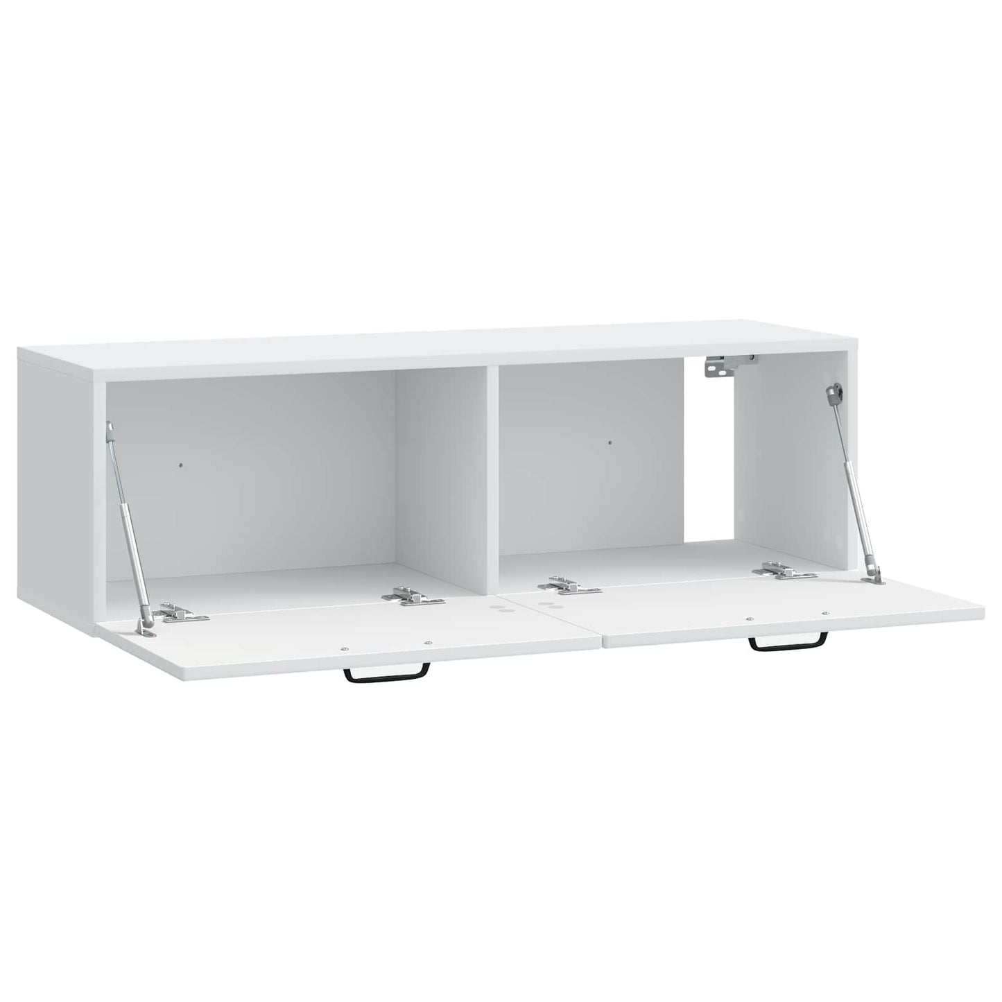 Nástěnná Tv Skříň Bílá 98 X 31 X 30 Cm Kompozitní Dřevo