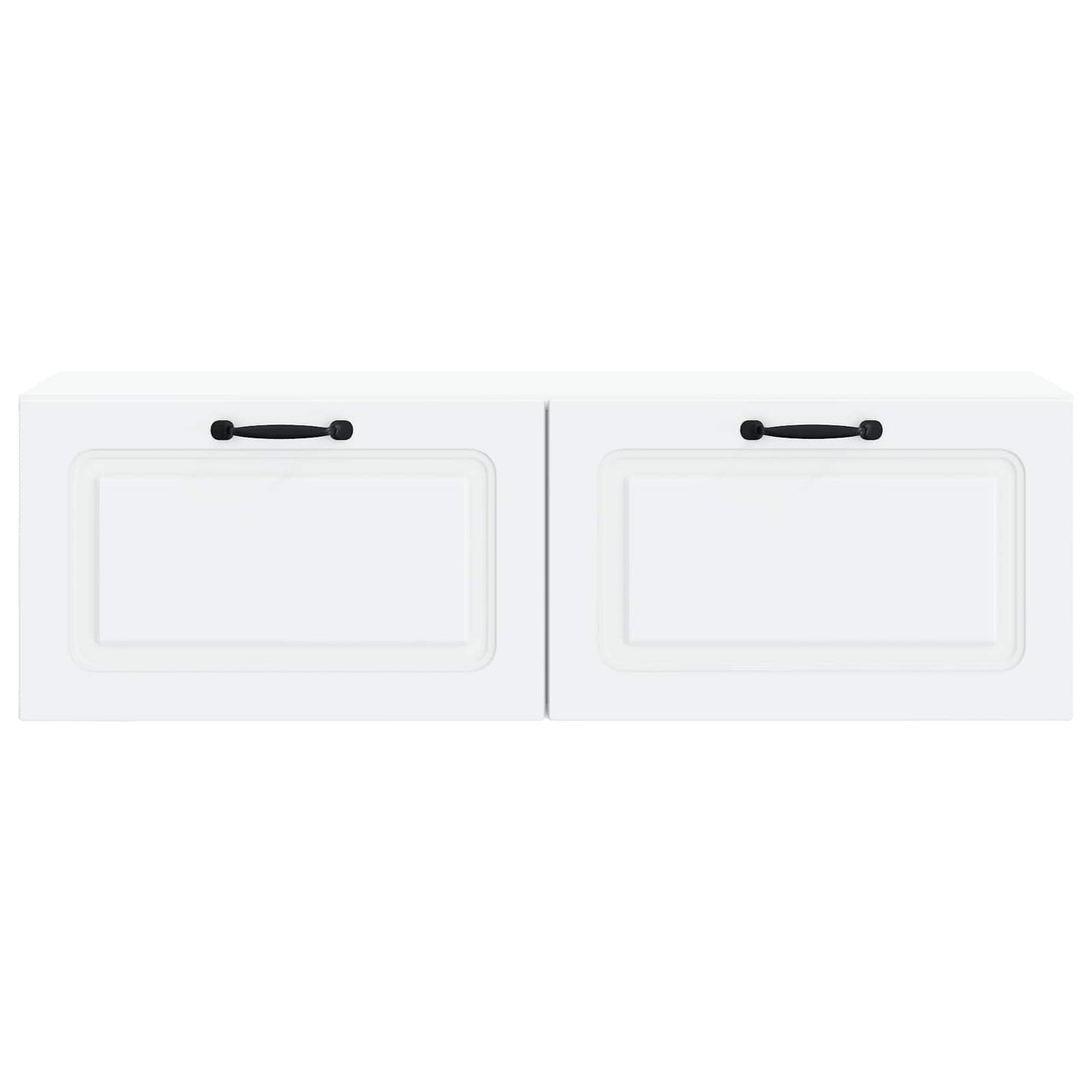 Nástěnná Tv Skříň Bílá 98 X 31 X 30 Cm Kompozitní Dřevo