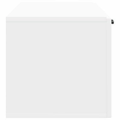 Nástěnná Tv Skříň Bílá 98 X 31 X 30 Cm Kompozitní Dřevo