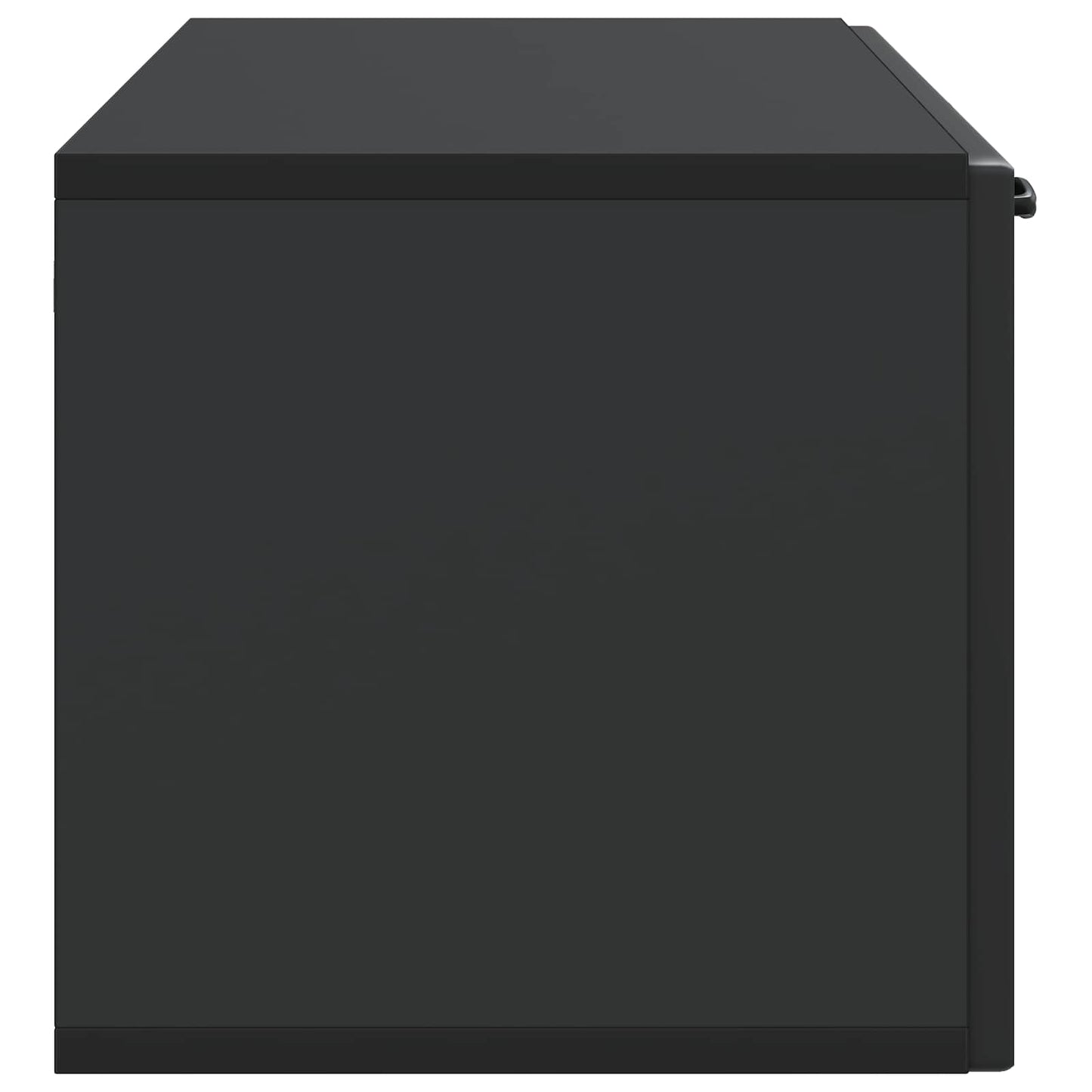 Nástěnná Tv Skříň Černá 98 X 31 X 30 Cm Kompozitní Dřevo