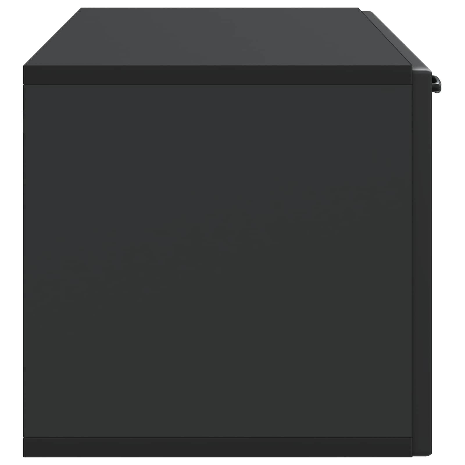 Nástěnná Tv Skříň Černá 98 X 31 X 30 Cm Kompozitní Dřevo
