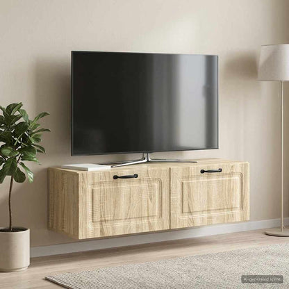 Nástěnná Tv Skříň Dub Sonoma 98 X 31 X 30 Cm Kompozitní Dřevo