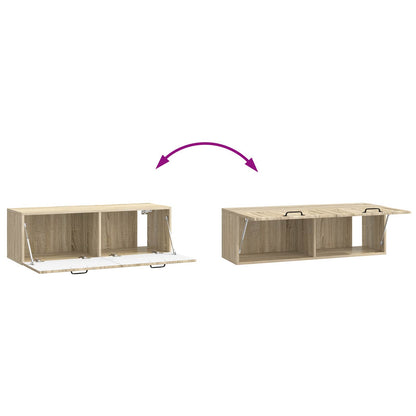 Nástěnná Tv Skříň Dub Sonoma 98 X 31 X 30 Cm Kompozitní Dřevo