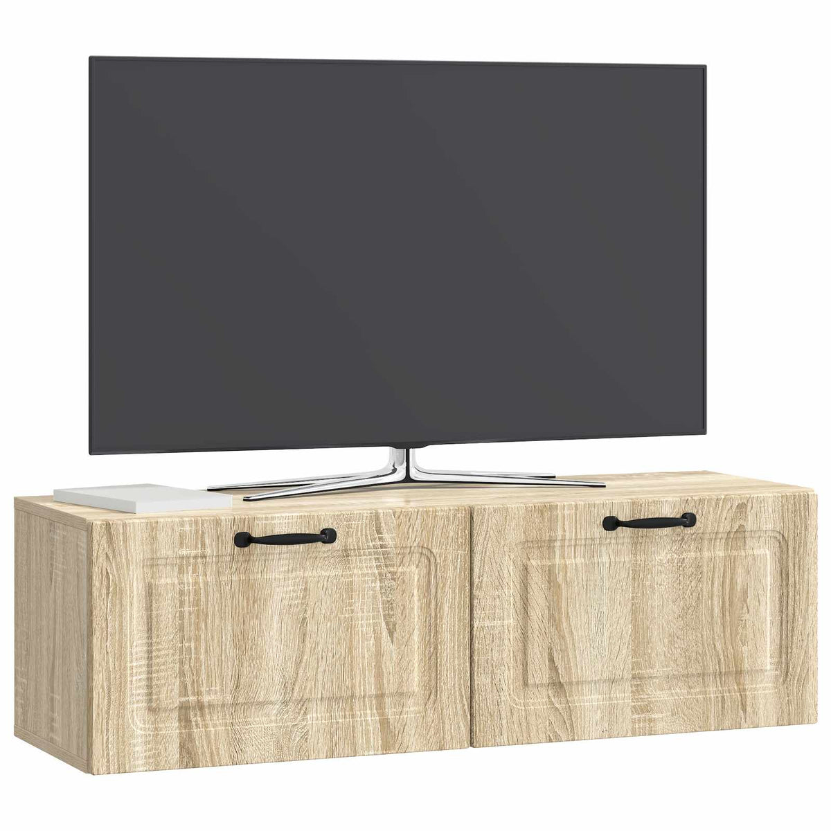 Nástěnná Tv Skříň Dub Sonoma 98 X 31 X 30 Cm Kompozitní Dřevo