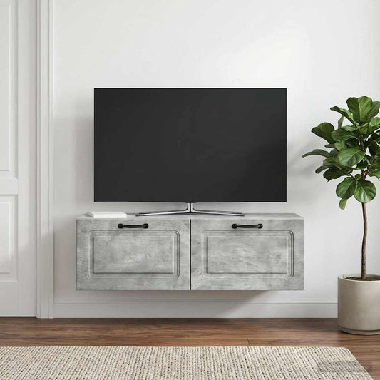 Nástěnná Tv Skříň Nástěnný Betonově Šedá 98 X 31 X 30 Cm