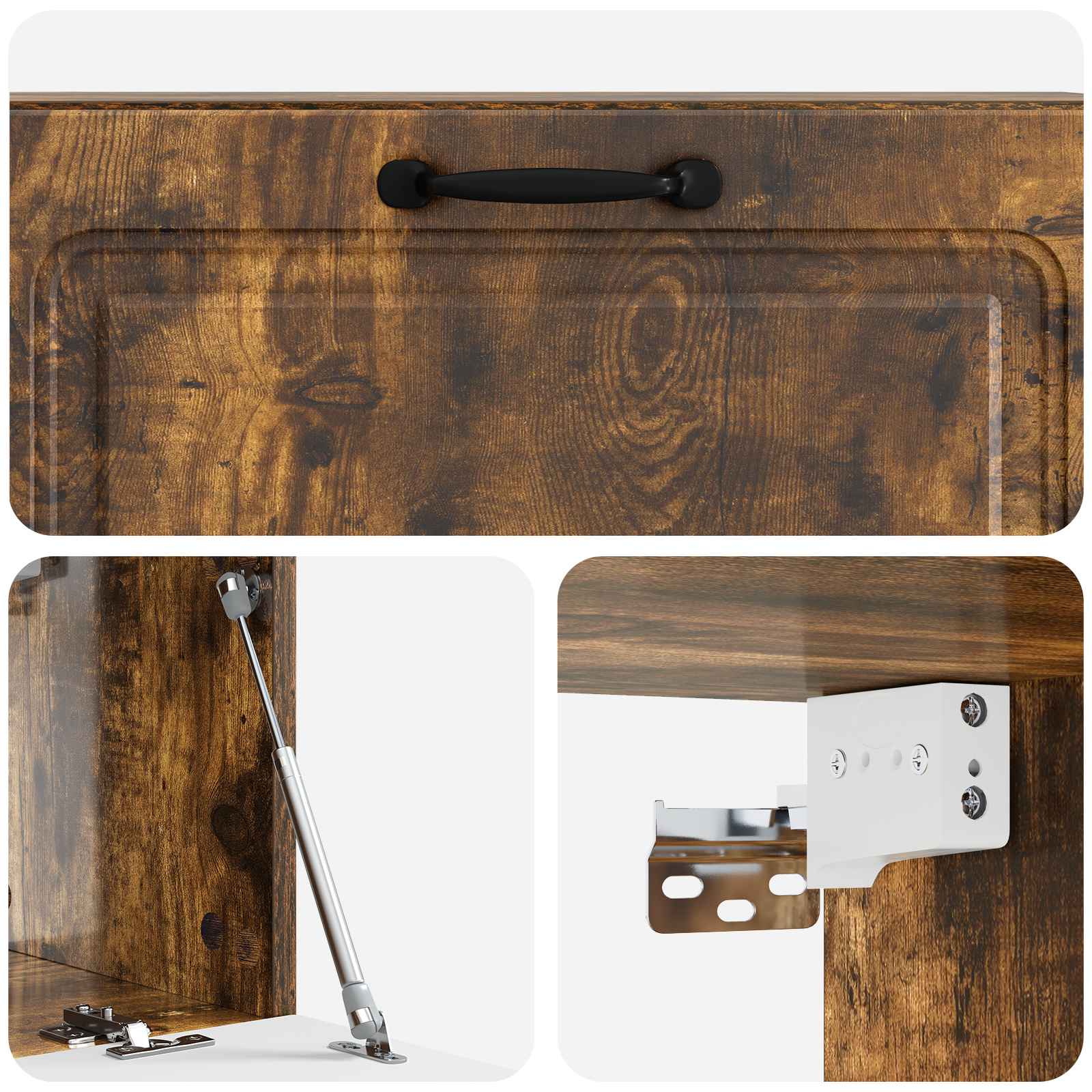 Nástěnná Tv Skříň Kouřový Dub 98 X 31 X 30 Cm Kompozitní Dřevo