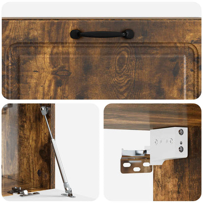 Nástěnná Tv Skříň Kouřový Dub 98 X 31 X 30 Cm Kompozitní Dřevo