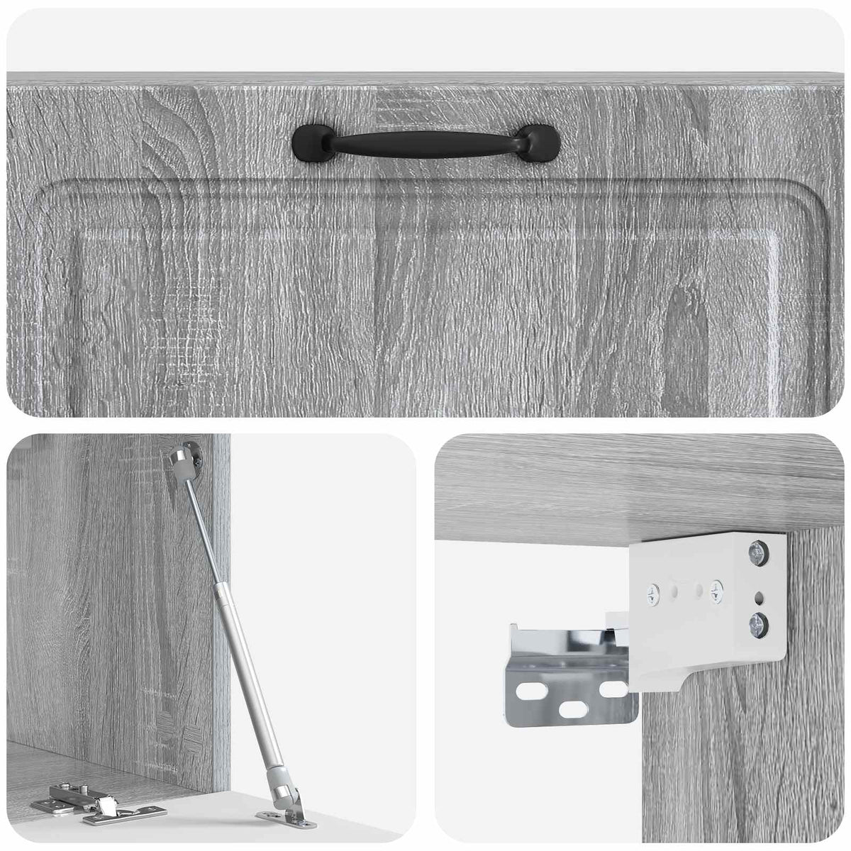 Nástěnná Tv Skříň Šedá Sonoma 98 X 31 X 30 Cm Kompozitní Dřevo