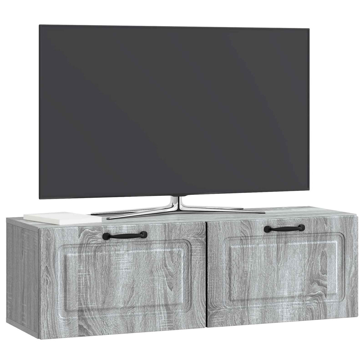 Nástěnná Tv Skříň Šedá Sonoma 98 X 31 X 30 Cm Kompozitní Dřevo