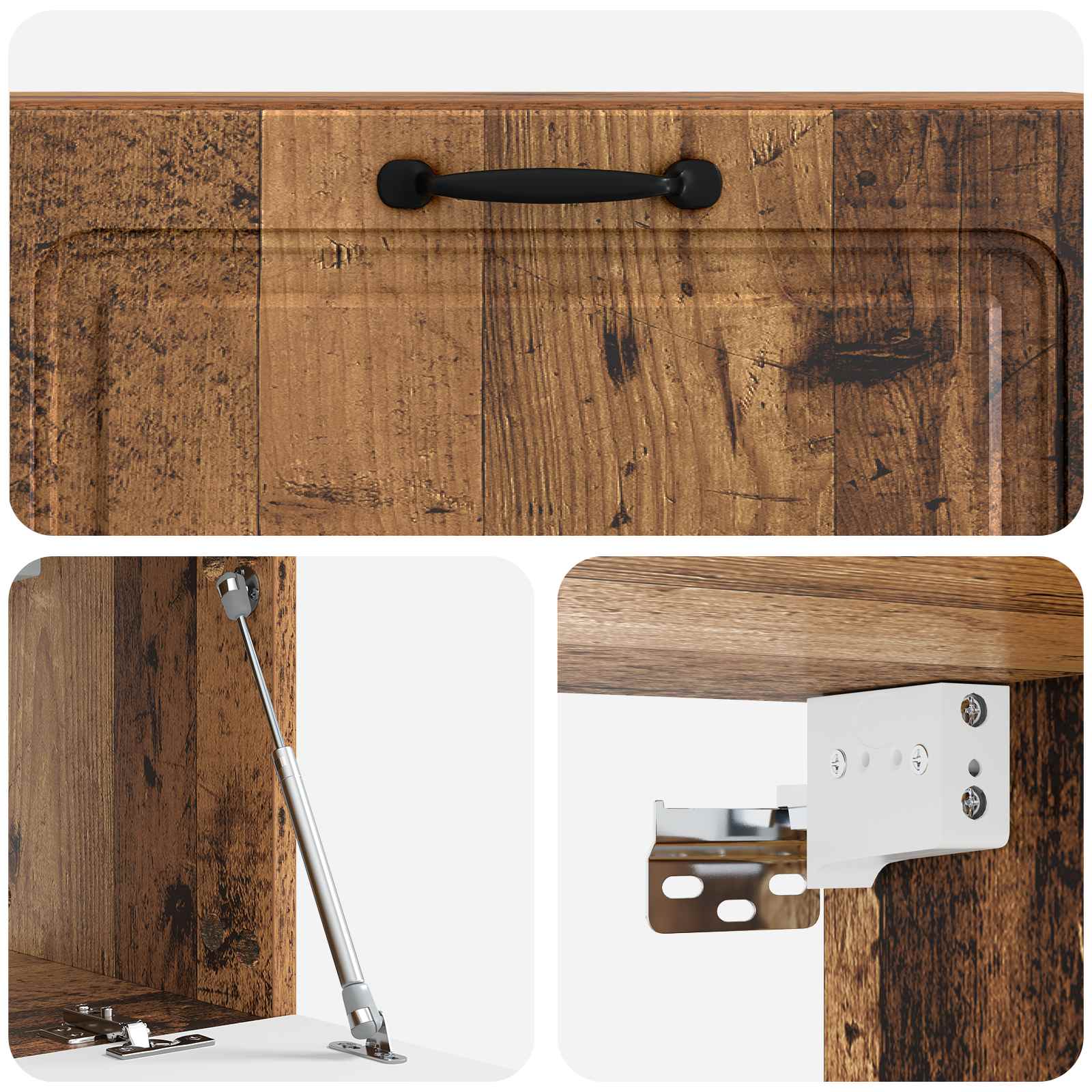 Nástěnná Tv Skříň Staré Dřevo 98 X 31 X 30 Cm Kompozitní Dřevo
