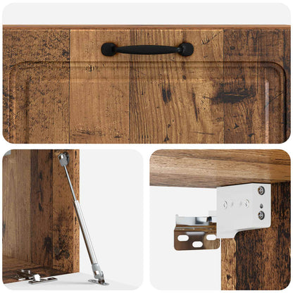 Nástěnná Tv Skříň Staré Dřevo 98 X 31 X 30 Cm Kompozitní Dřevo