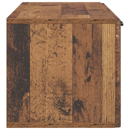 Nástěnná Tv Skříň Staré Dřevo 98 X 31 X 30 Cm Kompozitní Dřevo