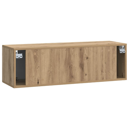 Nástěnná Tv Skříň 98 X 31 X 30 Cm Dub Artisan Kompozitní Dřevo