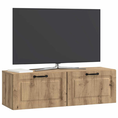 Nástěnná Tv Skříň 98 X 31 X 30 Cm Dub Artisan Kompozitní Dřevo
